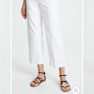 PAIGE Nellie Crisp White Cropped Pants Size 26